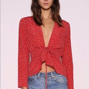 Realisation Par Red Polka Dot Blouse